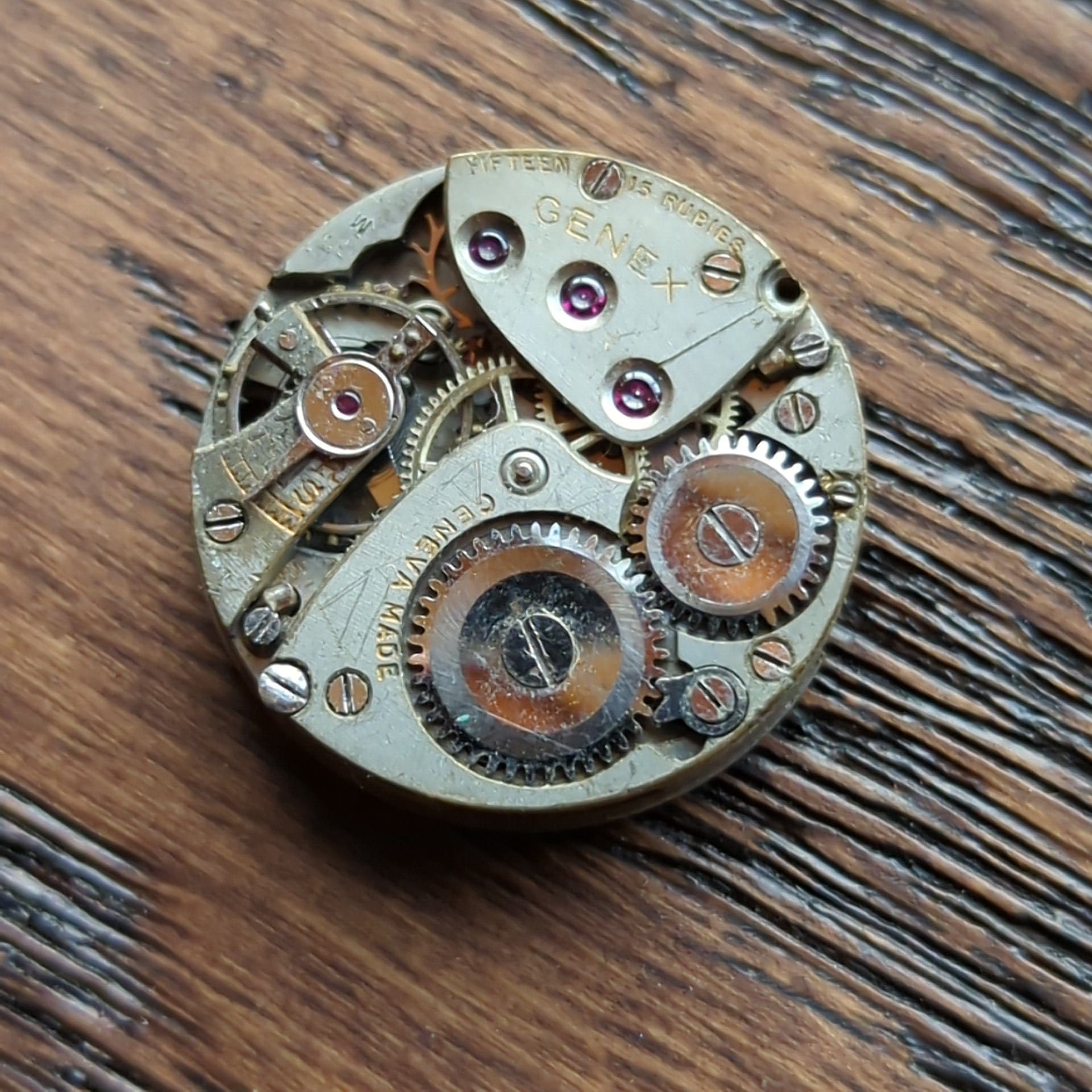 Genex Rolex Brand FHF Watch Movement - Vintage Watch Parts