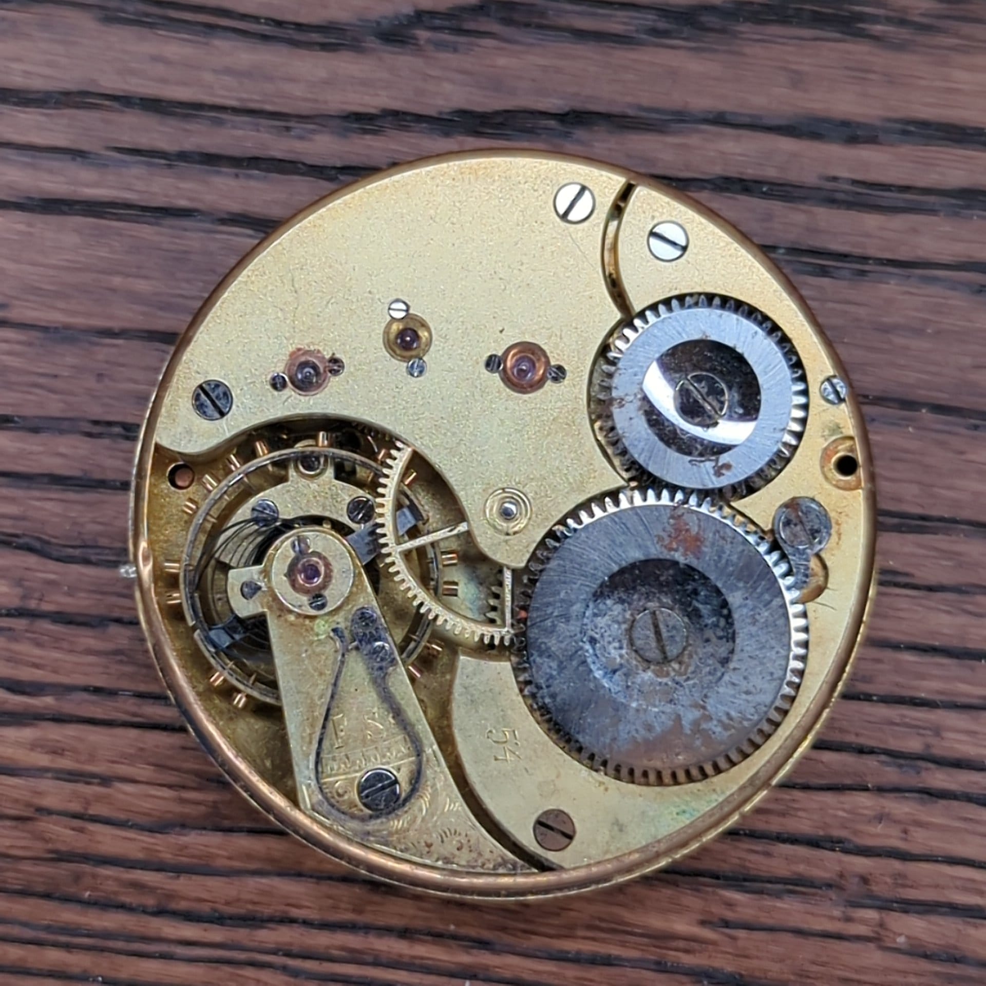 Antique pocket 2025 watch movements